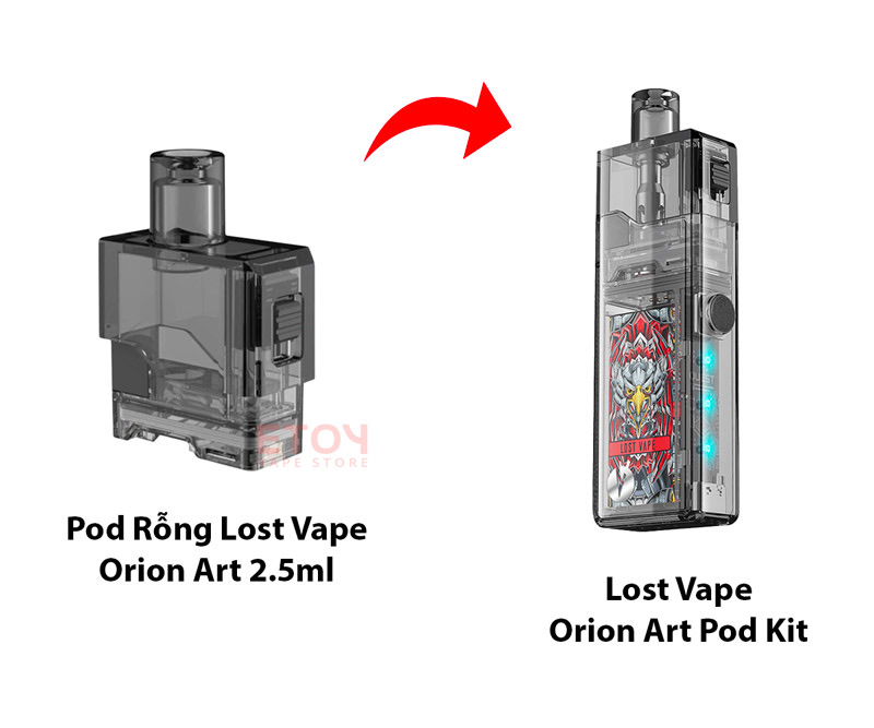 Pod Rỗng Dành Cho Lost Vape Orion Art Chính Hãng