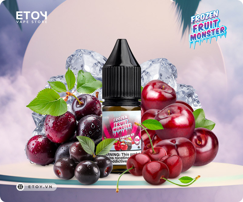 Frozen Fruit Monster Salt Black Cherry Ice 10ml - Tinh Dầu Vape Pod Chính Hãng