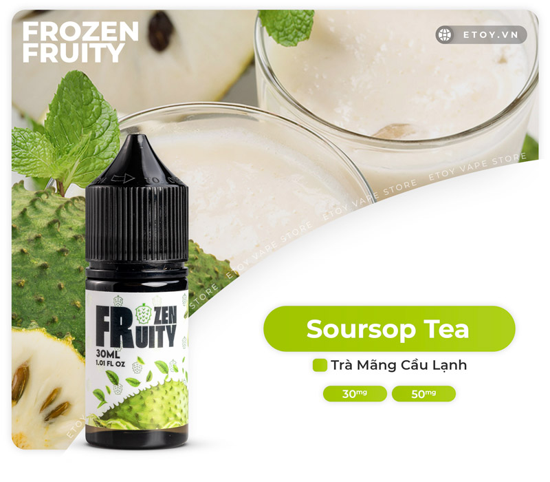 Thông tin Frozen Fruity Iced Soursop Tea Salt 30ml