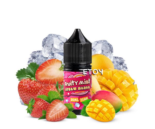 Fruity Mist Salt Straw Mango 30ml Tinh Dầu Vape