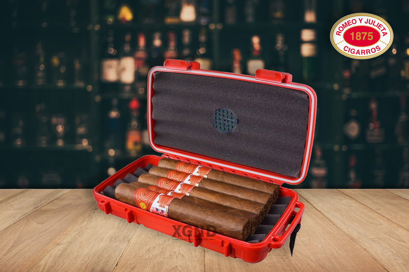 Hộp Bảo Quản Cigar Romeo y Julieta Cigar Caddy Travel Humidor Chính Hãng