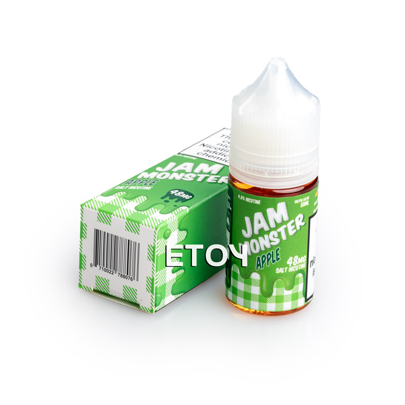 Quy cách đóng gói Jam Monster Salt Apple 30ml - Tinh Dầu Vape Pod Chính Hãng