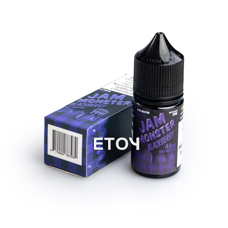 Quy cách đóng gói Jam Monster Salt Blackberry 30ml - Tinh Dầu Vape Pod Chính Hãng