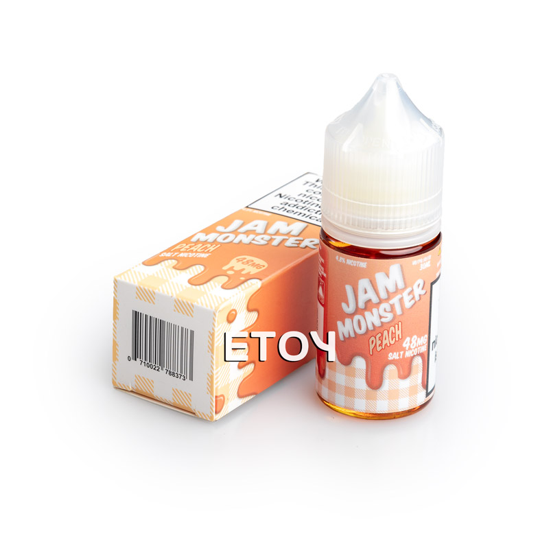 Thông tin Jam Monster Salt Peach 30ml - Tinh Dầu Vape Pod Chính Hãng