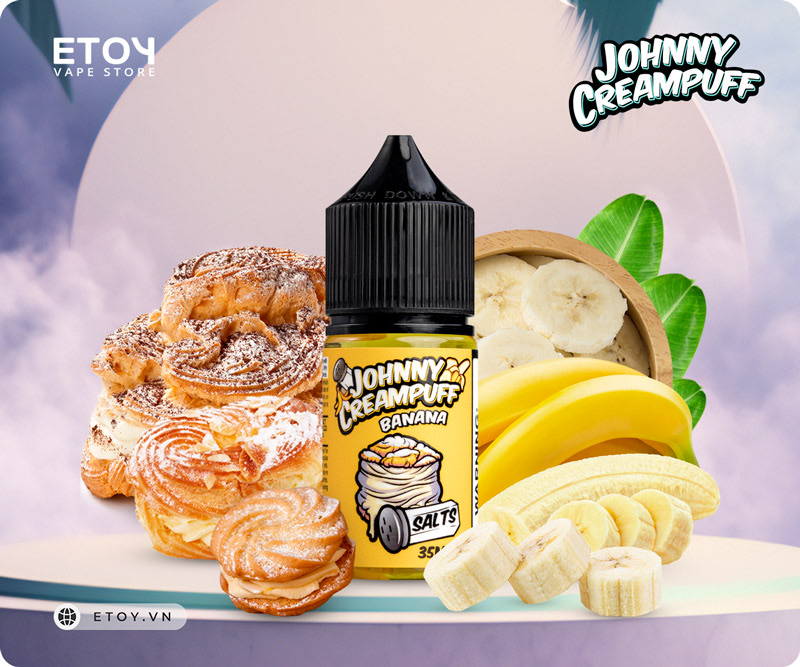 Johnny Creampuff Salt Banana 30ml - Tinh Dầu Vape Mỹ