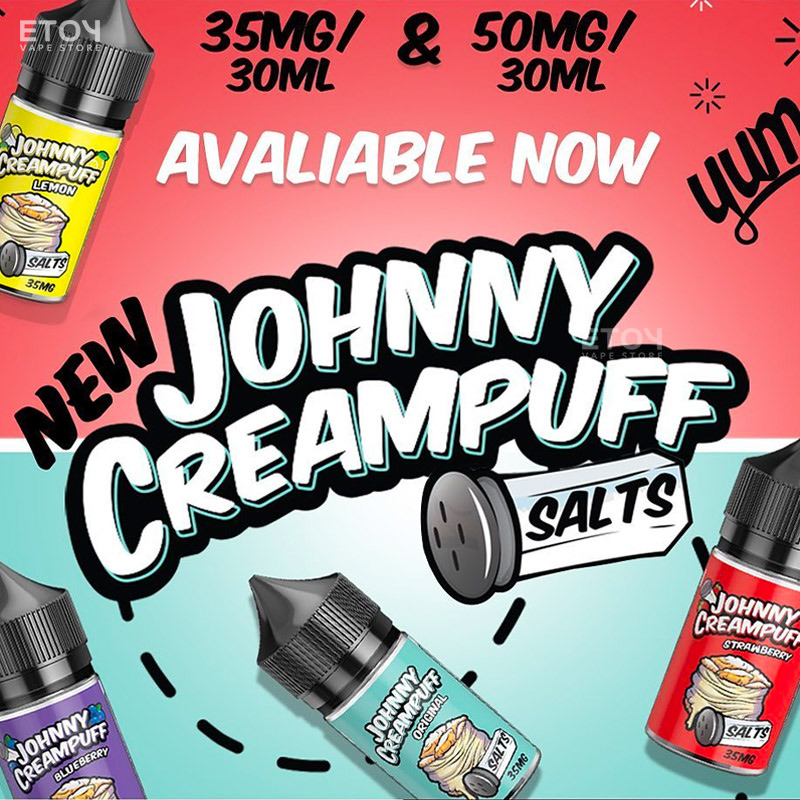 Johnny Creampuff Salt Blueberry 30ml - Tinh Dầu Vape Mỹ