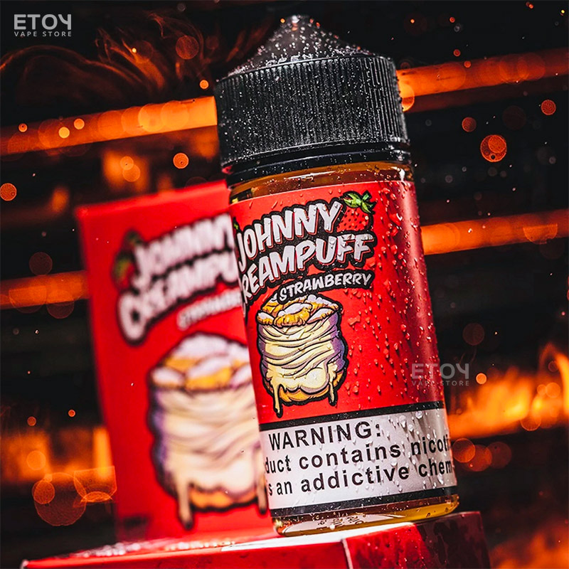 Johnny Creampuff Strawberry 100ml - Tinh Dầu Vape Mỹ