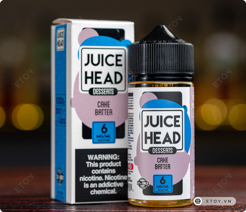 Juice Head Desserts Cake Batter 100ml - Tinh Dầu Vape Freebase Chính Hãng