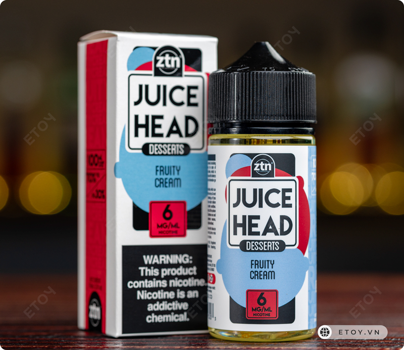 Juice Head Desserts Fruity Cream 100ml - Tinh Dầu Vape Freebase Chính Hãng