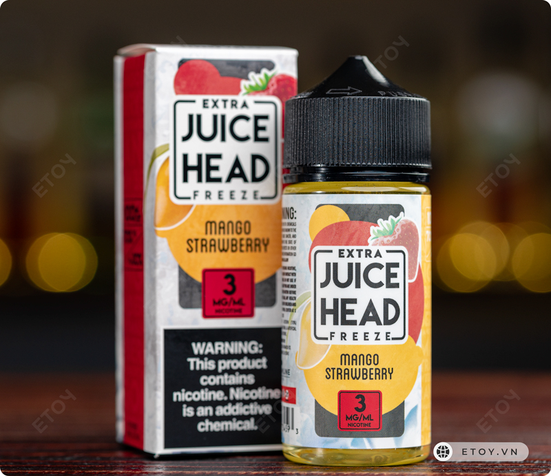 Juice Head Extra Freeze Mango Strawberry 100ml - Tinh Dầu Vape Freebase Chính Hãng