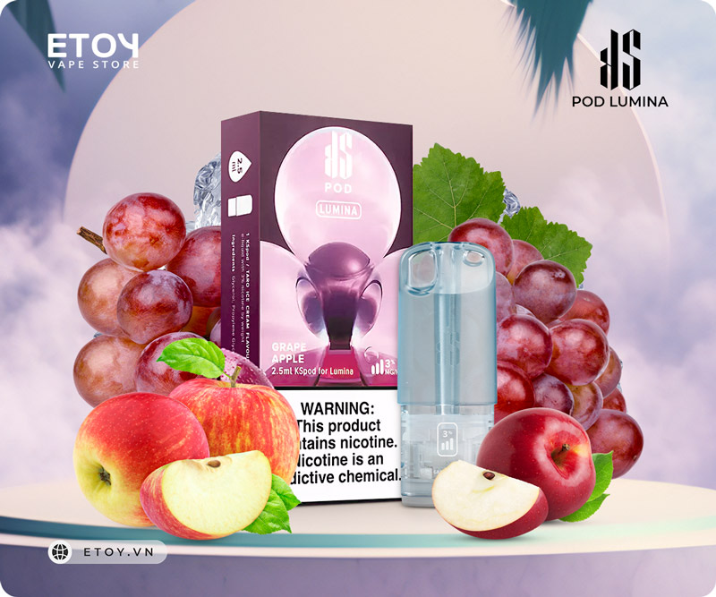 Pod Dầu Kardinal KSpod Lumina Grape Apple Dùng Cho Máy Relx