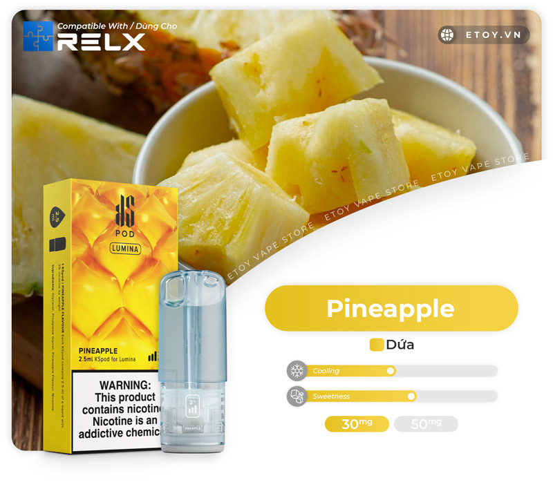 Pod Dầu Kardinal KSpod Lumina Pineapple Dùng Cho Máy Relx