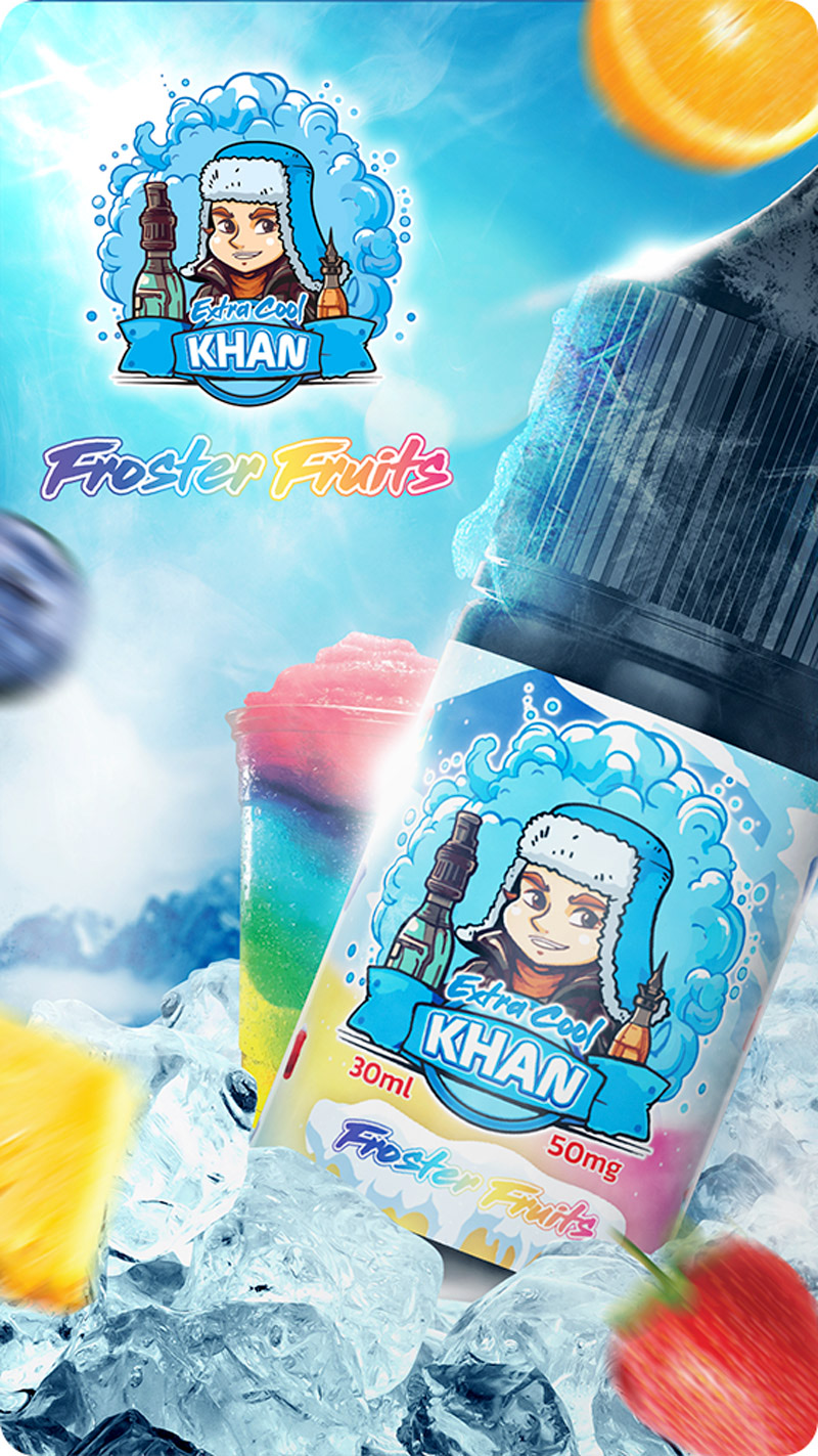 Khan Extra Cool Salt Froster Fruits 30ml - Tinh Dầu Vape Mỹ