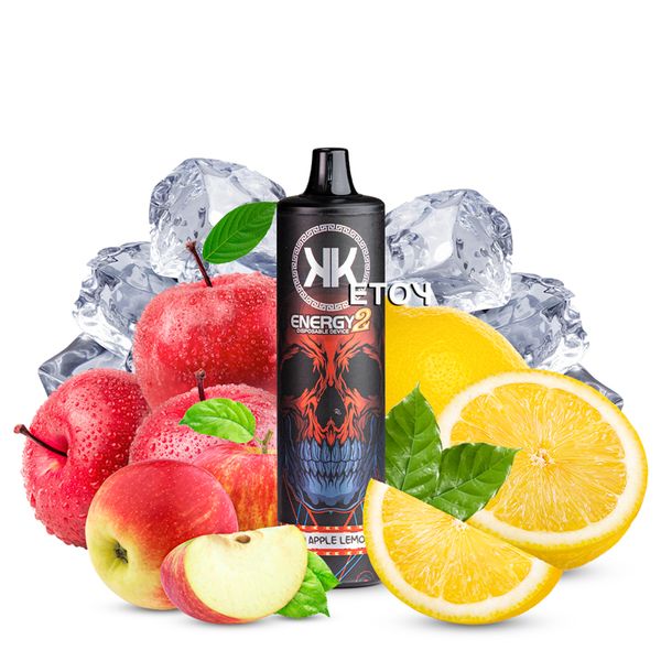 KK Energy 2 Red Apple Lemon 8000 Hơi - Vape Pod Dùng 1 Lần Sạc Được