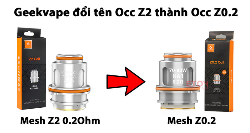 Coil Occ Geekvape Z Series Z2 Cho Zeus Subohm - Z Sub Ohm SE - Obelisk Tank