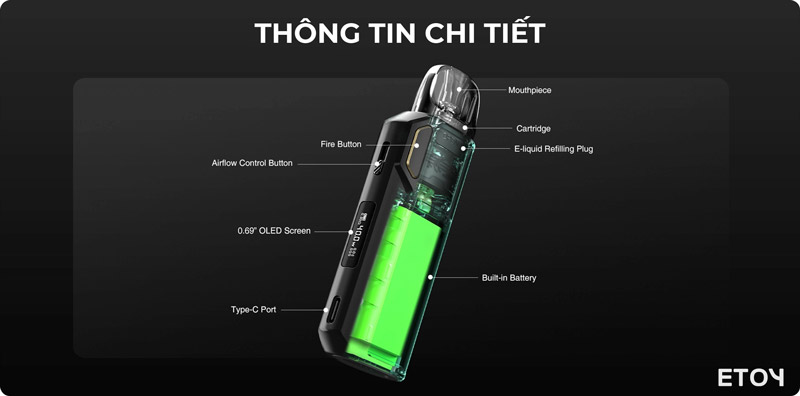 Lost Vape Thelema Elite 40 Pod Kit Chính Hãng