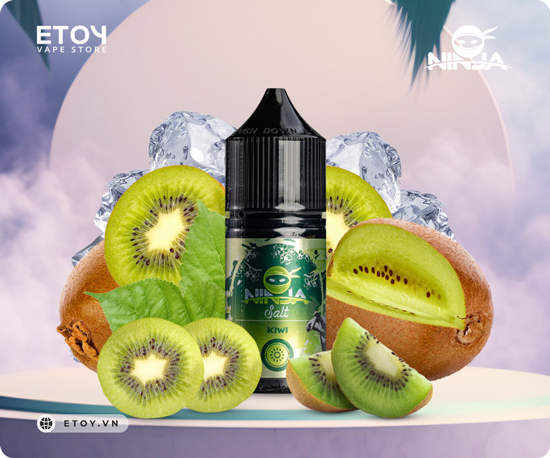 Ninja Salt Kiwi 30ml - Tinh Dầu Vape Pod Chính Hãng