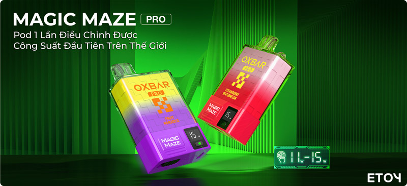 Vape Pod Dùng 1 Lần Oxbar Magic Maze Pro 10000 Hơi