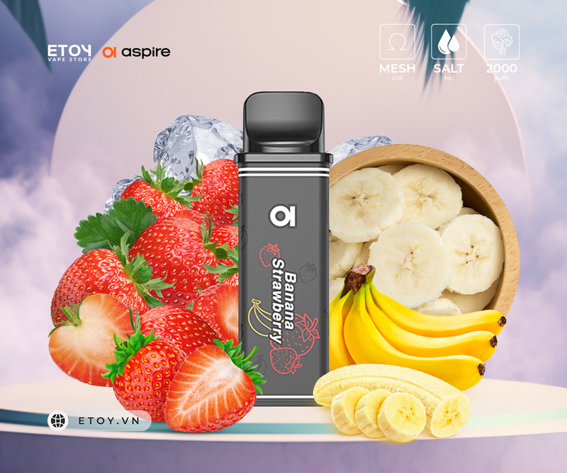 Pod Dầu Aspire Gotek Banana Strawberry Chính Hãng