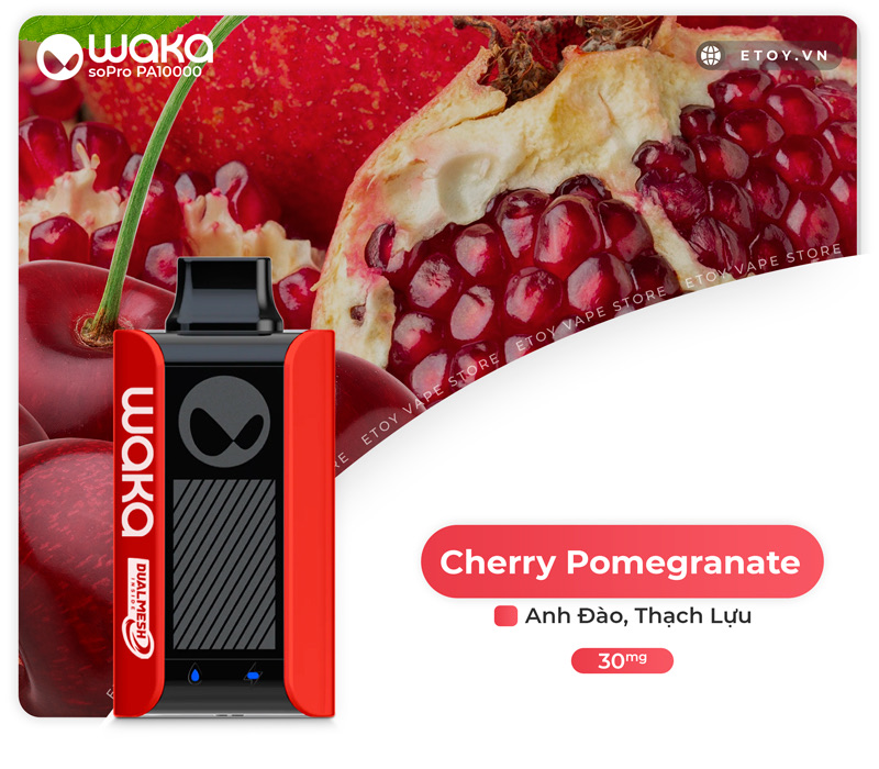 RELX Waka Sopro PA10000 Cherry Pomegranate - Vape Pod 1 Lần 10000 Hơi