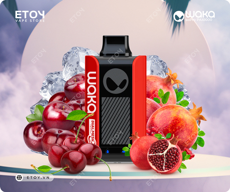 RELX Waka Sopro PA10000 Cherry Pomegranate - Vape Pod 1 Lần 10000 Hơi