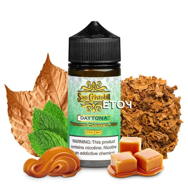 San Cristobil Tobacco Caramel Mint 100ml - Tinh Dầu Vape Freebase Chính Hãng