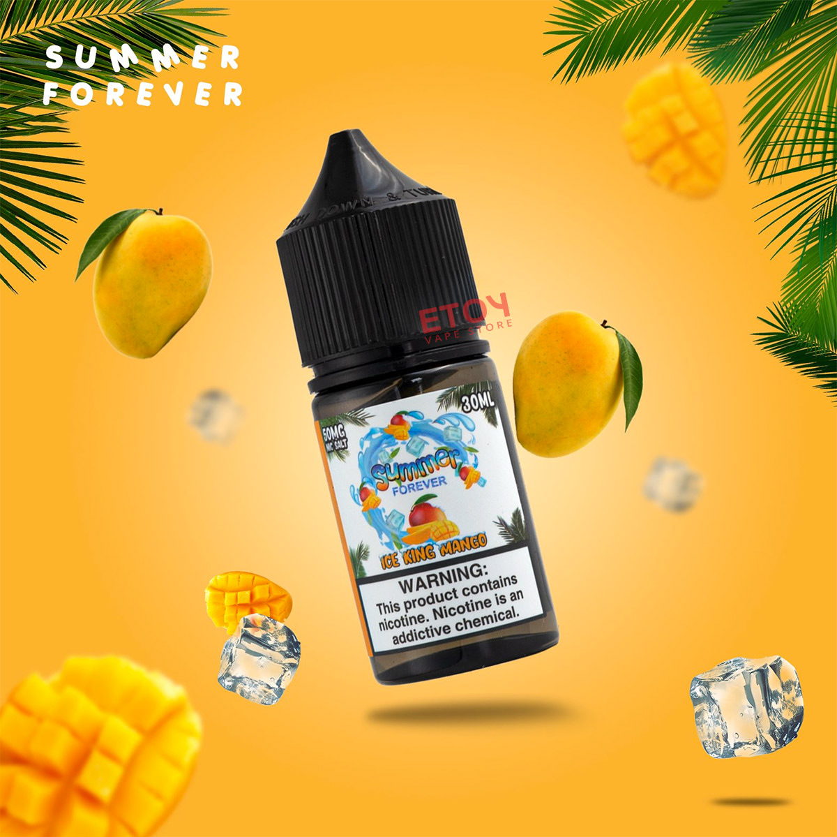 Summer Forever Ice KING Mango Salt 30ml - Tinh Dầu Vape Mỹ Chính Hãng