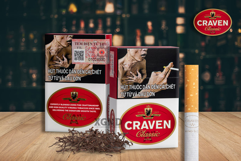 Craven A Classic King Size - Thuốc Lá Con Mèo Đỏ Chính Hãng