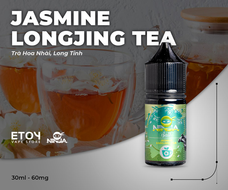 Ninja Salt Jasmine Longjing Tea 30ml - Tinh Dầu Vape Pod Chính Hãng