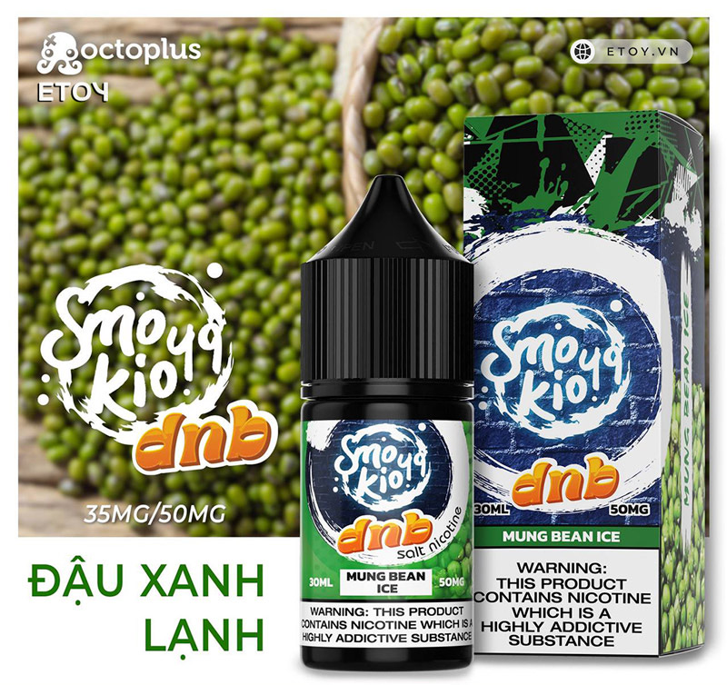 Smokio 49 DNB Salt Mung Bean Ice 30ml - Tinh Dầu Vape Mỹ