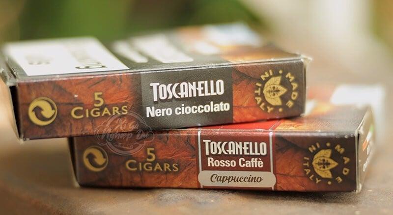 Cigar Toscano Toscanello Rosso Caffe Cappuccino - Xì Gà Mini Ý Chính Hãng