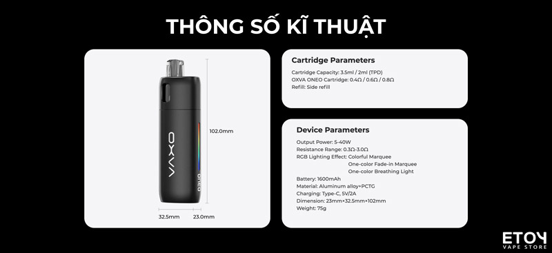 Oxva Oneo Pod Kit Chính Hãng