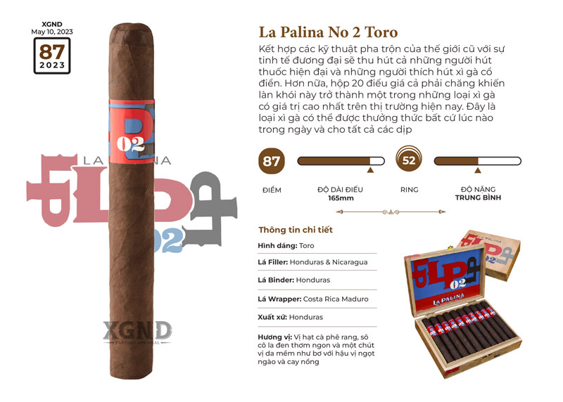 Xì Gà La Palina No 2 Toro Maduro - Cigar Chính Hãng