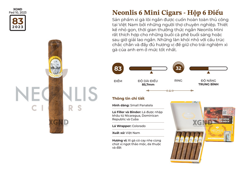 Xì Gà Neonlis Mini Cigars - Cigar Việt Nam Chính hãng