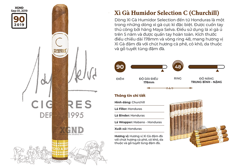 Xì Gà Humidor Selection C - Cigar Honduras Chính Hãng