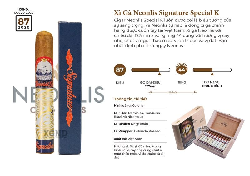 Xì Gà Neonlis Signature Special K - Cigar Chính Hãng