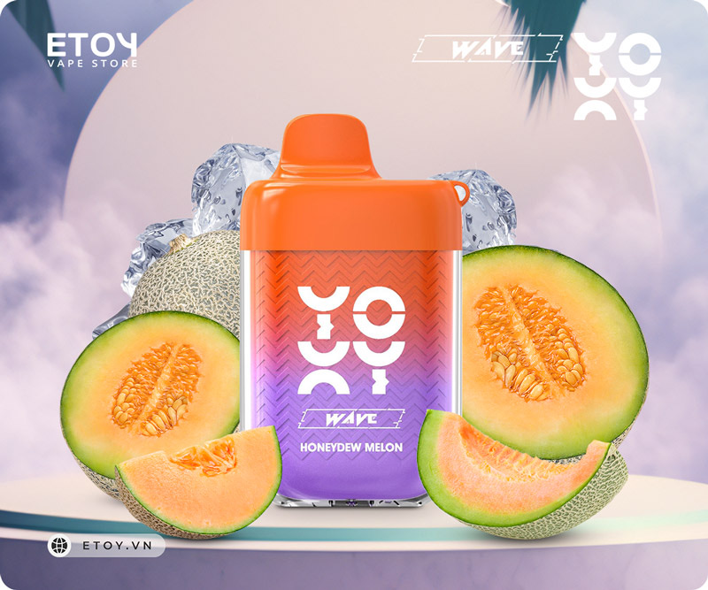 Yoxy Wave Honeydew Melon - Vape Pod 1 Lần 9000 Hơi