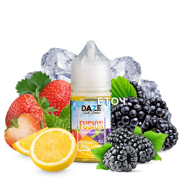 7 Daze Fusion Salt Iced Strawberry Blackberry Lemon 30ml - Tinh Dầu Vape Pod Chính Hãng