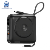 Sạc dự phòng WiWU ALL-ROUND 6-in-1 45W 15.000mAh Wi-P051: Kèm cáp, sạc không dây 15W, đế đỡ