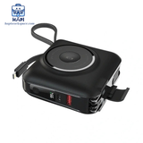 Sạc dự phòng WiWU ALL-ROUND 6-in-1 45W 15.000mAh Wi-P051: Kèm cáp, sạc không dây 15W, đế đỡ