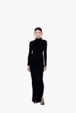 SLIM-FIT PLEATED TURTLENECK TOP