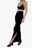 LONG PLEATED SKIRT IN VISCOSE