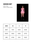 ĐẦM NGẮN KAKI THUN CORSET PINK GEMINI