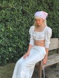 ÁO CROPTOP SATIN CROPTOP WHITE JEHUDIEL
