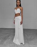 ÁO CROPTOP SATIN CROPTOP WHITE JEHUDIEL