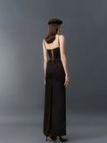 ÁO CORSET SILK SLIMFIT BLACK CROISSANT