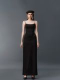 ÁO CORSET SILK SLIMFIT BLACK CROISSANT