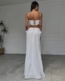 ÁO CROPTOP SATIN CROPTOP WHITE JEHUDIEL