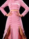 ÁO SƠ MI STYROFOAM CROPTOP PINK LEO
