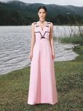 SET SATIN SLIMFIT PINK AURORA